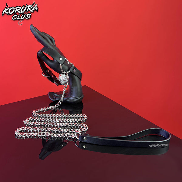 KORURACLUB Heart Shape Collar Leash  AW041