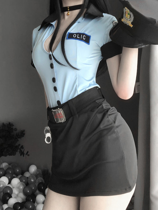 policewoman cosplay uniform z036