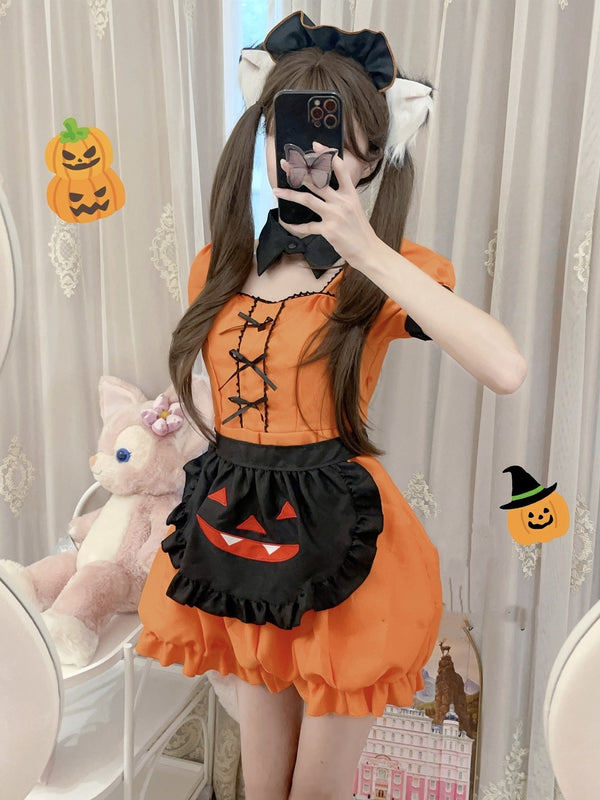 Halloween flower bud  dress AN0595