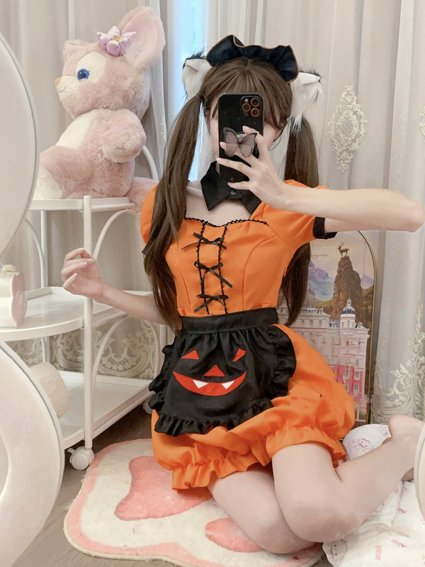 Halloween flower bud  dress AN0595