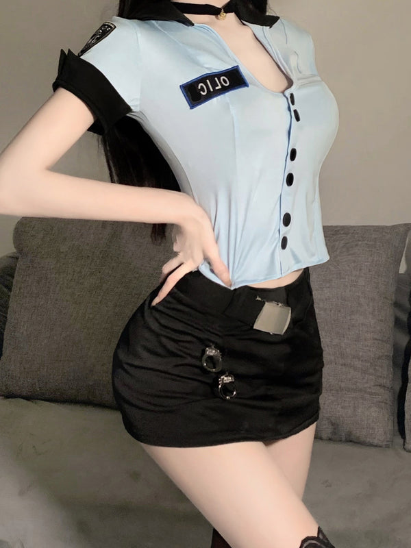 policewoman cosplay uniform z036