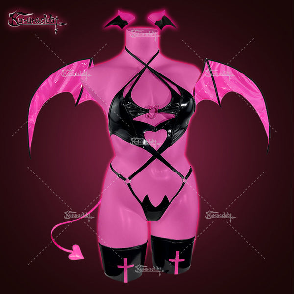 KORURACLUB-Cosplay Devil of Lust Succubus Lingerie (6-Piece Set) AW002