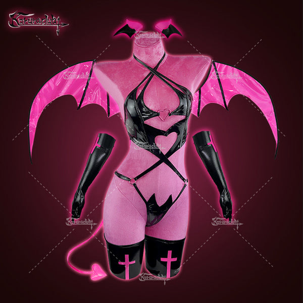 KORURACLUB-Cosplay Devil of Lust Succubus Lingerie (6-Piece Set) AW002