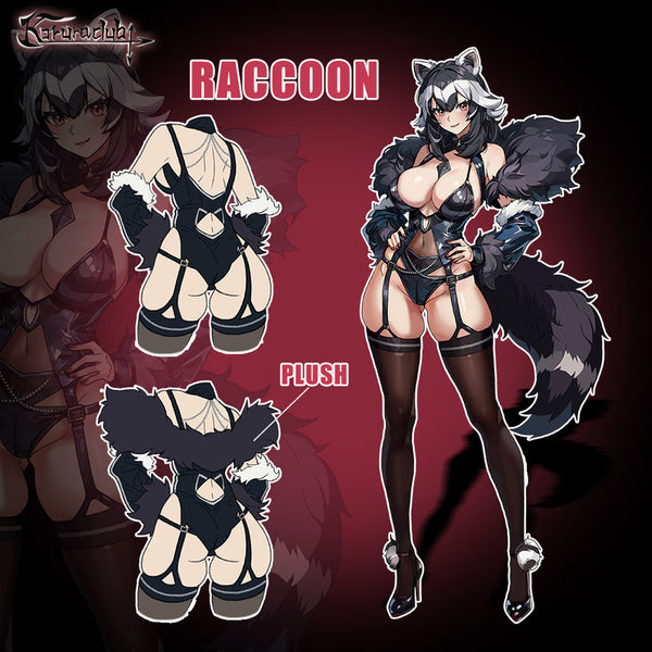 KORURACLUB Pre-Sale Cosplay Raccoon Lingerie （7-Piece Set）AW023