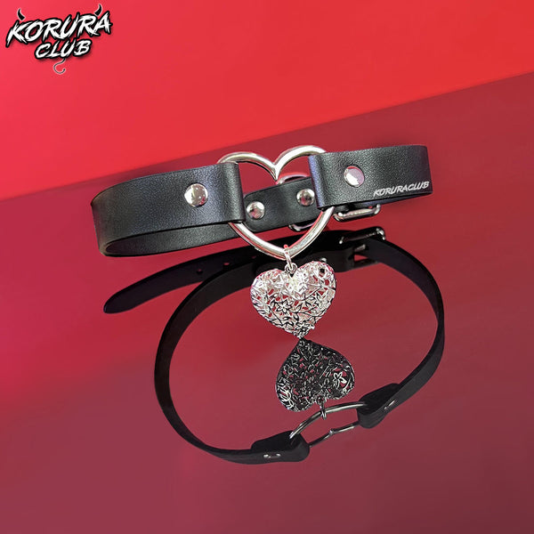 KORURACLUB Heart Shape Collar Leash  AW041