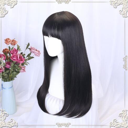 DAILY BLACK BROWN WIG KF83741