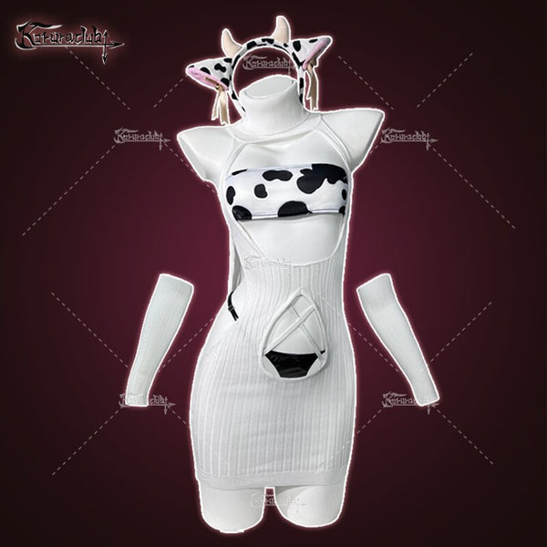 KORURACLUB Cospaly Cozy Cow Lingerie （4-Piece Set) AW013