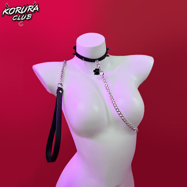 KORURACLUB  Punk Paw Tag Collar Leash  AW038