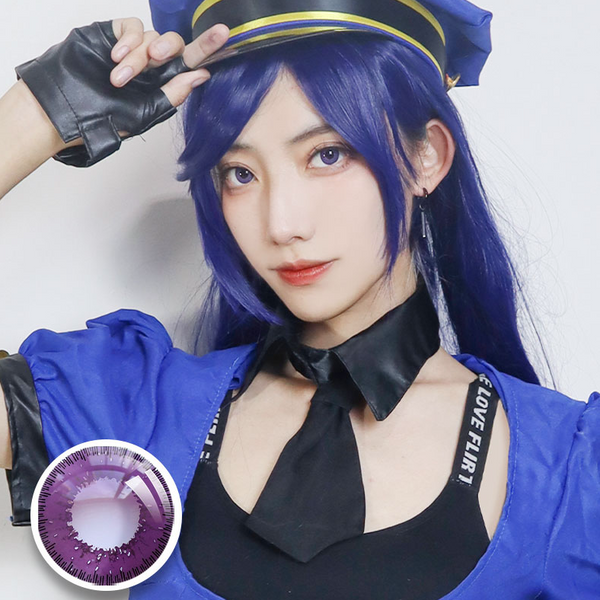 COSPLAY PURPLE COLOR CONTACT LENSES (2 PIECES) YC24555