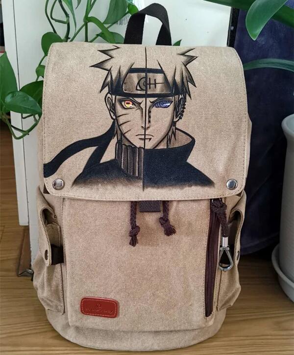 Japanese Anime Bag, Naruto Canvas Backpack