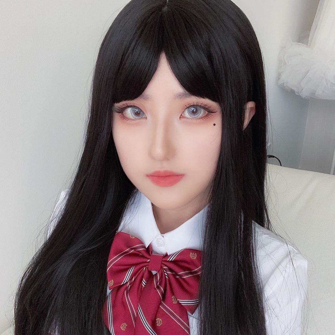 Cute lolita cos black wig (gift Hair net) YC20260 – anibiu