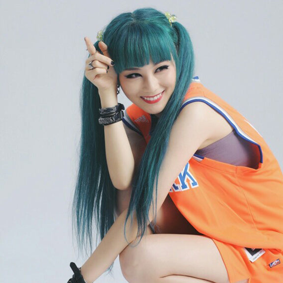 Cute blue green wig yc20644