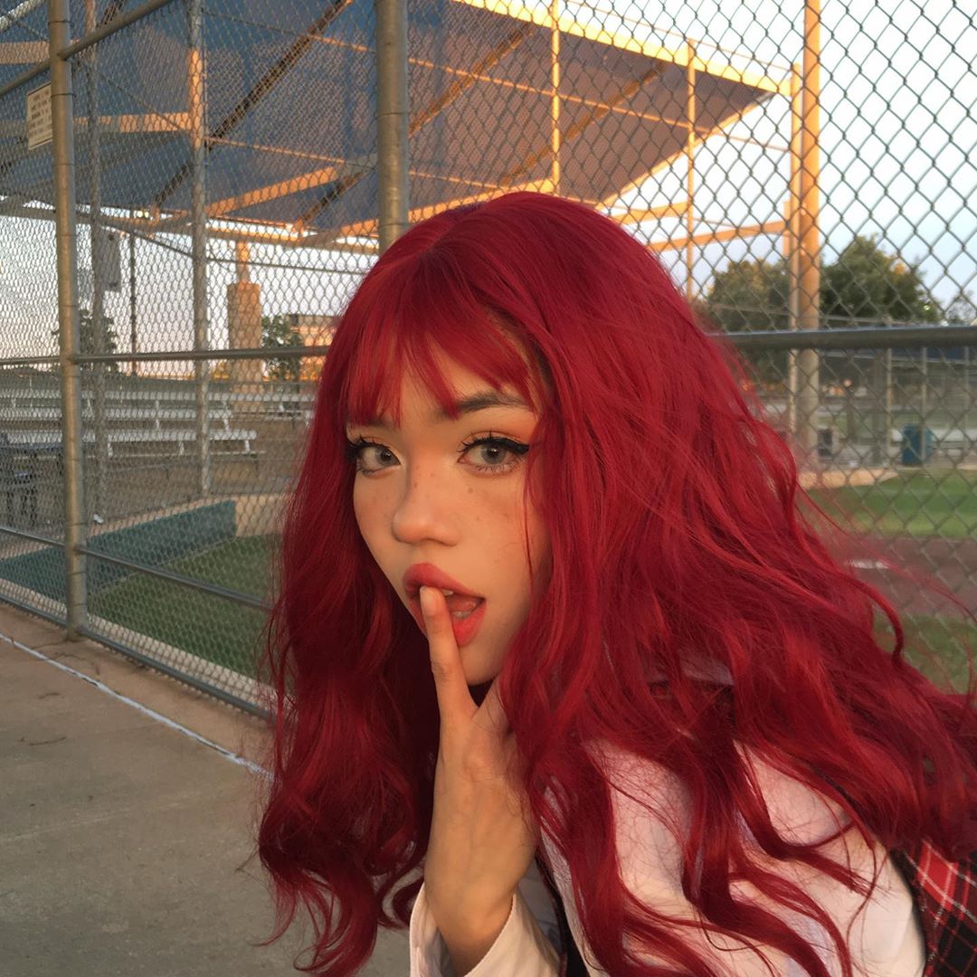 bright red hair tumblr