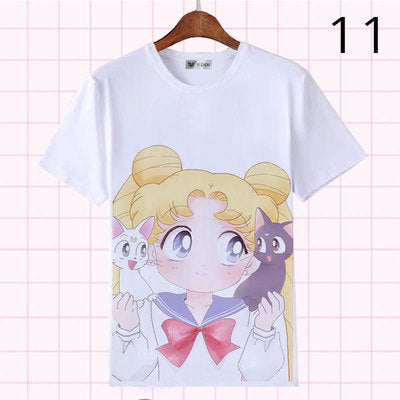 Lolita Cartoon Secondary Sleeve T-Shirt   YC21386