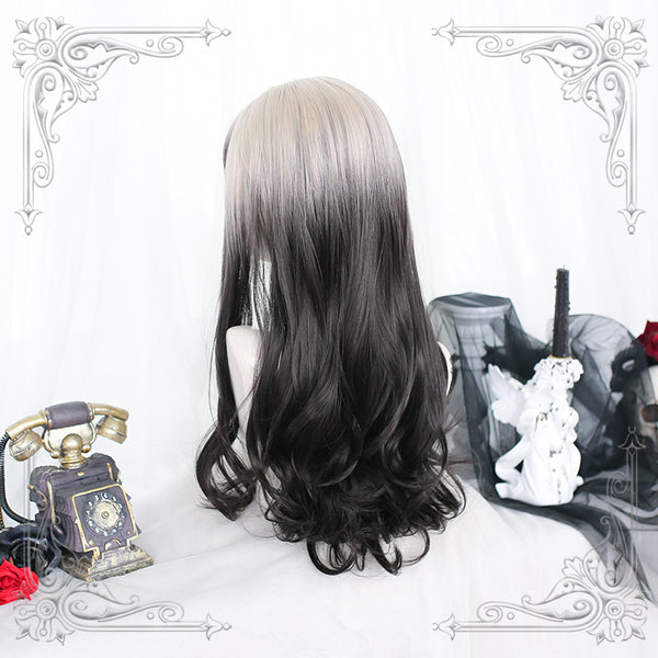 Lolita black white gradient wig yc24592