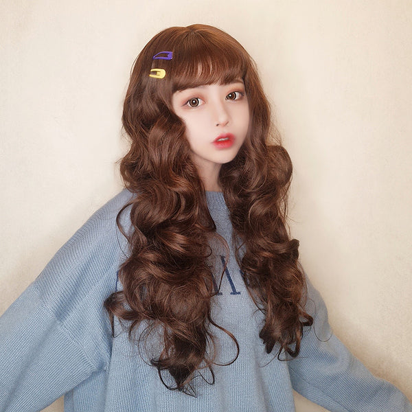 Lolita brown curly wig yc23841