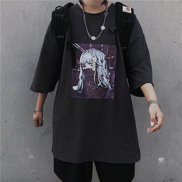 Harajuku Girl Comic T-shirt yc226589 – anibiu
