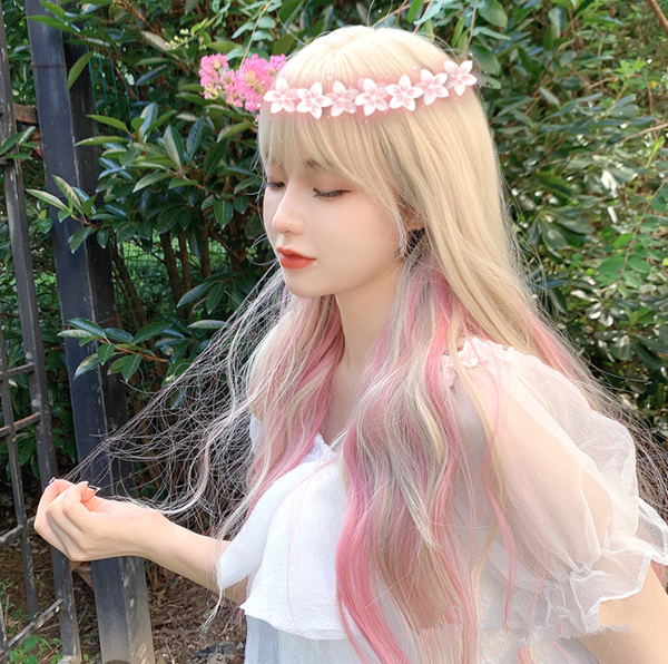 lolita highlights long curly wig yc50196